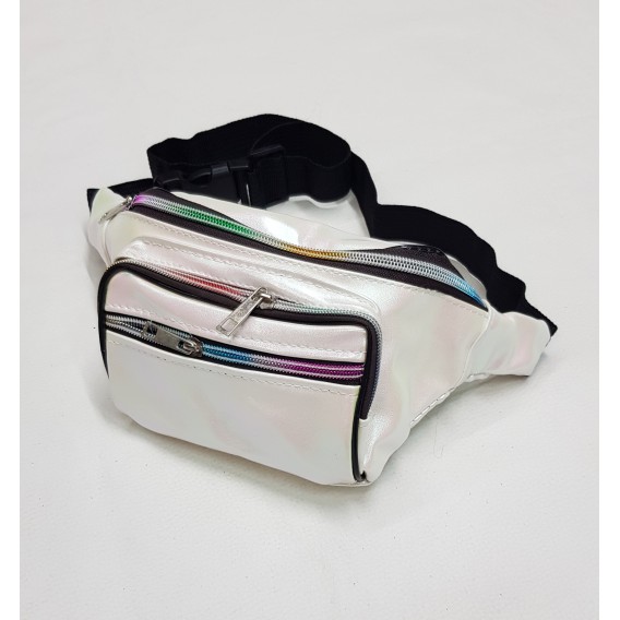 RIÑONERA TORNASOLADA BLANCA