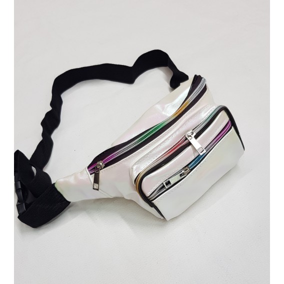 RIÑONERA TORNASOLADA BLANCA