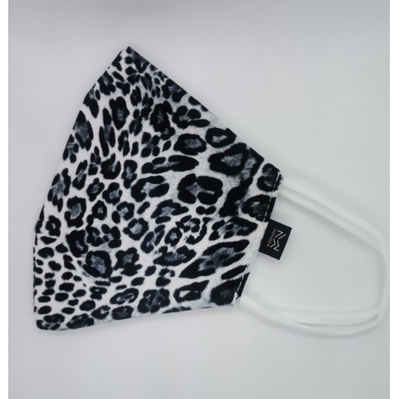 MASCARILLA LEOPARDO GRIS