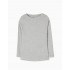 CAMISETA NIÑA GRIS LISA
