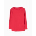 CAMISETA LISA NIÑA ROJA