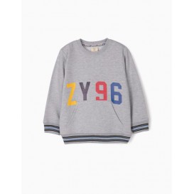 SUDADERA NIÑO GRIS