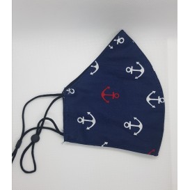 MASCARILLA ANCLAS AZUL INFANTIL