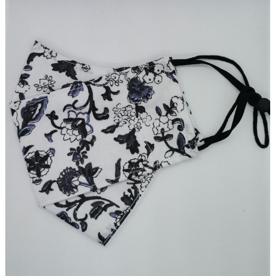 MASCARILLA FLORES BLANCA / ADULTO