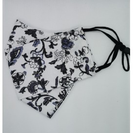 MASCARILLA FLORES BLANCA / ADULTO