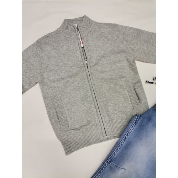 CHAQUETA PUNTO NIÑO GRIS
