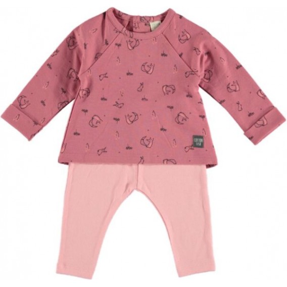 CAMISETA FOX + LEGGIN ROSA