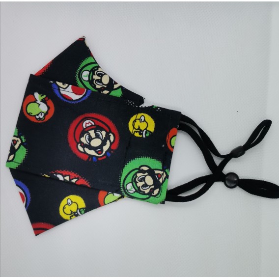 MASCARILLA MARIO BROS NEGRA