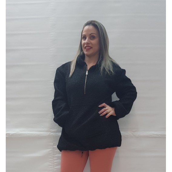 CHAQUETA CON CAPUCHA BORREGUITO