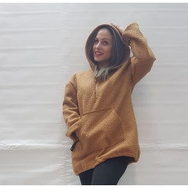 CHAQUETA CON CAPUCHA BORREGUITO