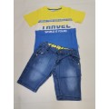 CONJUNTO CAMISETA + VERMUDA TEJANA