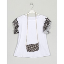 BLUSA MANGAS CUADRO VICHY