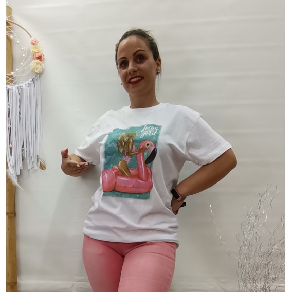 CAMISETA FLAMINGO BEACH