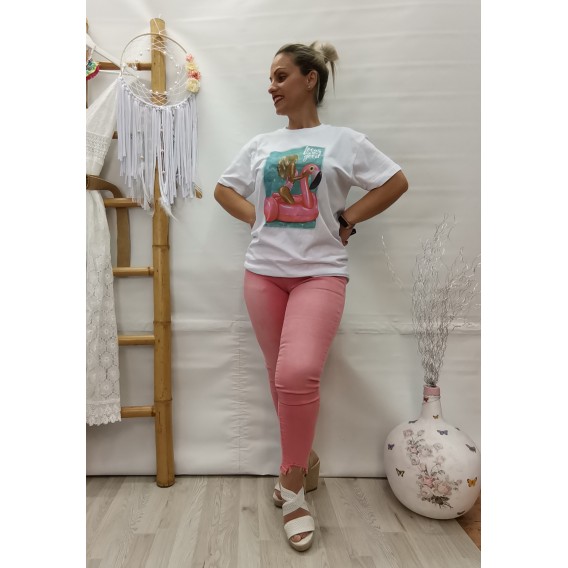 CAMISETA FLAMINGO BEACH