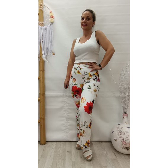PANTALON FLORES