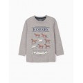 CAMISETA NIÑO MANGA LARGA HORSES