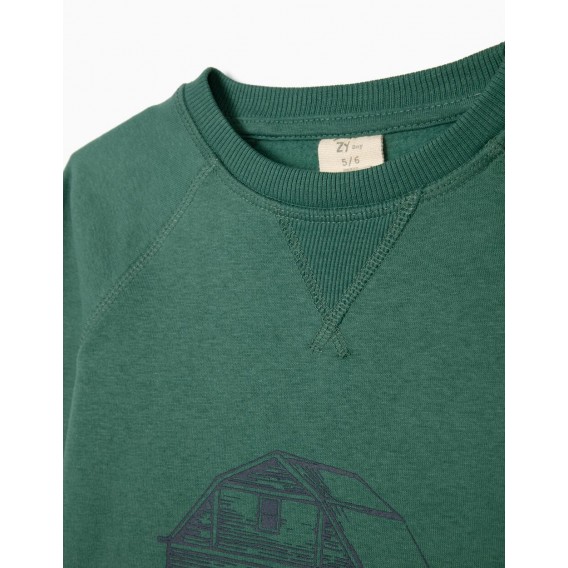 SUDADERA NIÑO VERDE
