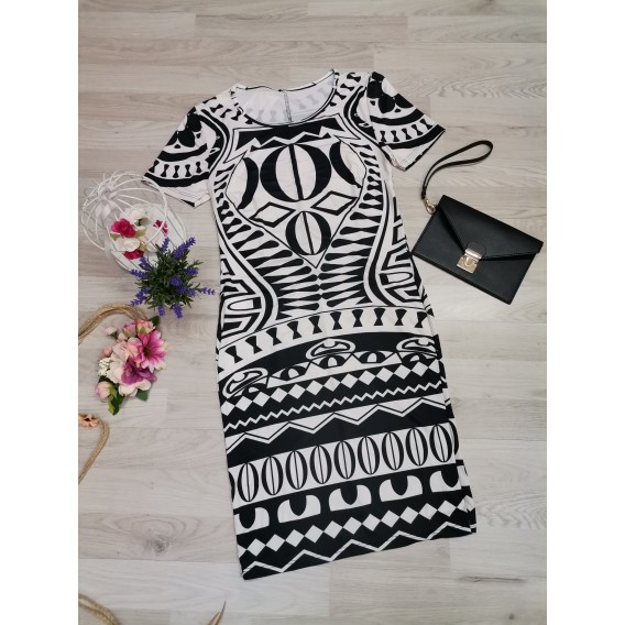 VESTIDO LYCRA GEOMETRIC