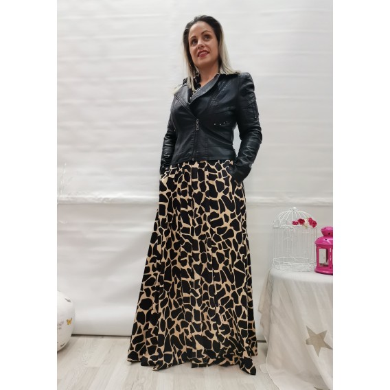VESTIDO LARGO ANIMAL