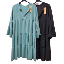 VESTIDO VOLANTES FLUIDO