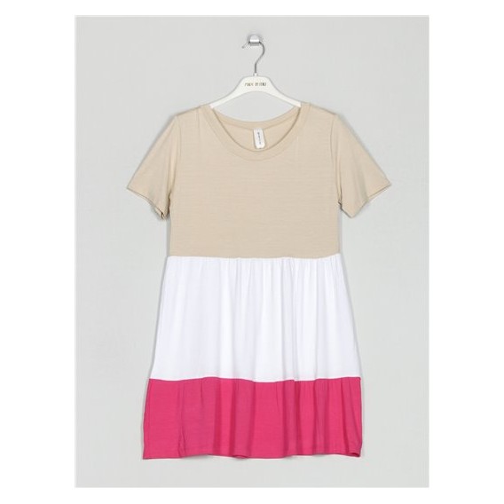 VESTIDO TRICOLOR
