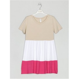 VESTIDO TRICOLOR