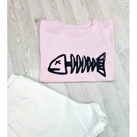 CAMISETA ANCHOR FISH PINK