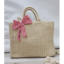 BOLSO LAZO CUADRO VICHY PERSONALIZADO