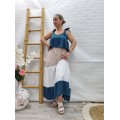 VESTIDO TRICOLOR COMBI