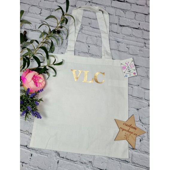 TOTE BAG PERSONALIZADA INICIALES