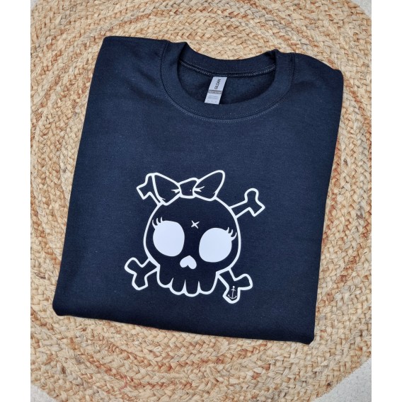 SUDADERA SKULL GIRL ANCHOR