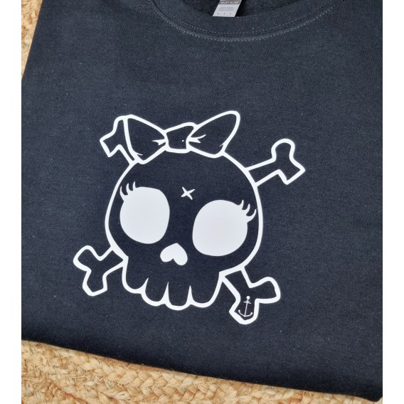 SUDADERA SKULL GIRL ANCHOR