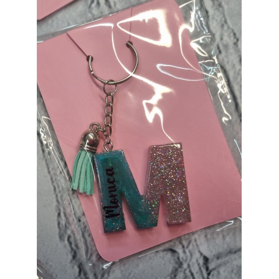 LLAVERO LETRA CON NOMBRE PERSONALIZADO