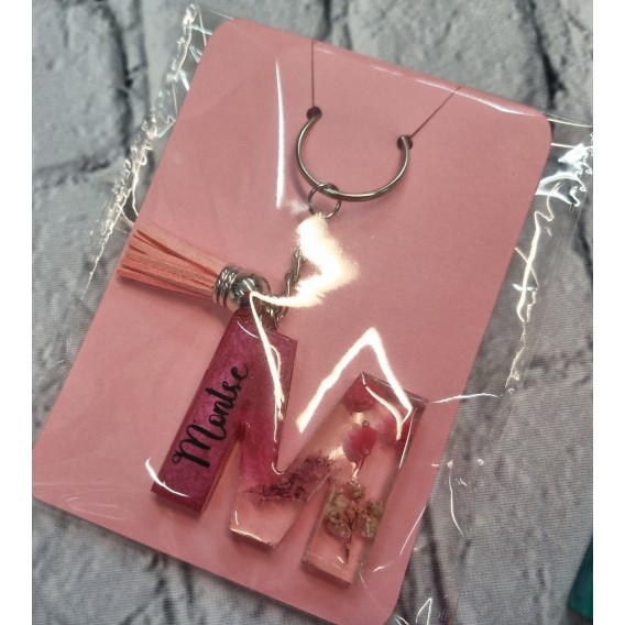 LLAVERO LETRA CON NOMBRE PERSONALIZADO