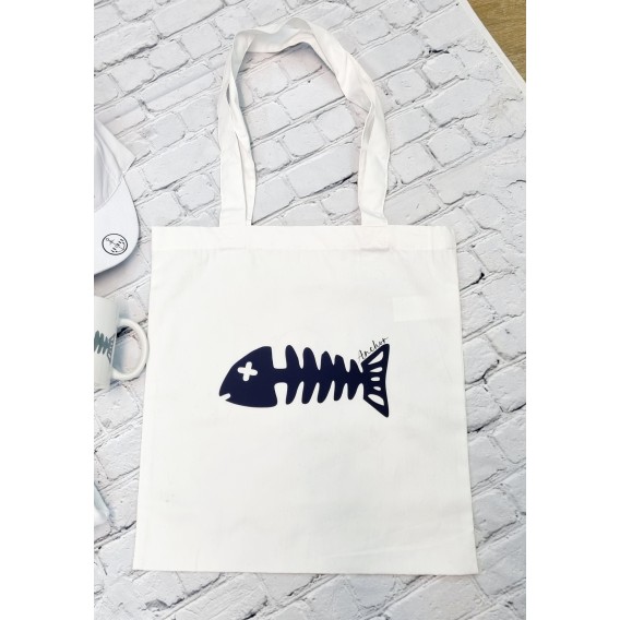 BOLSA SHOPPER RASPA BLANCA