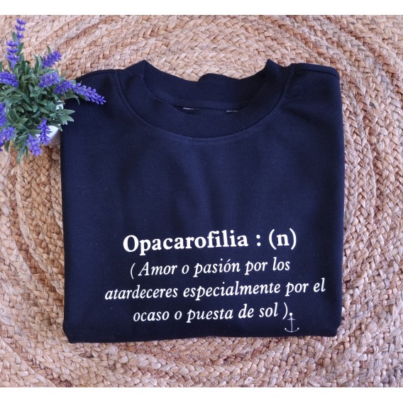 SUDADERA OPACAROFILIA ANCHOR NEGRA