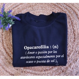 SUDADERA OPACAROFILIA ANCHOR NEGRA