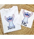 CAMISETA STITCH CON NOMBRE PERSONALIZADA