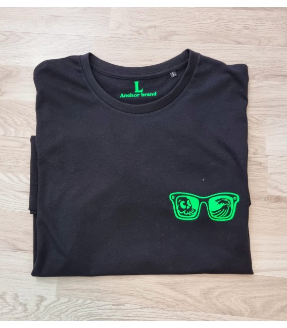 CAMISETA SKULL GREEN FLUOR ANCHOR