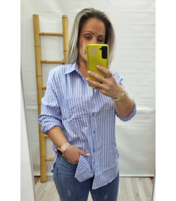 CAMISA RAYAS BLUE