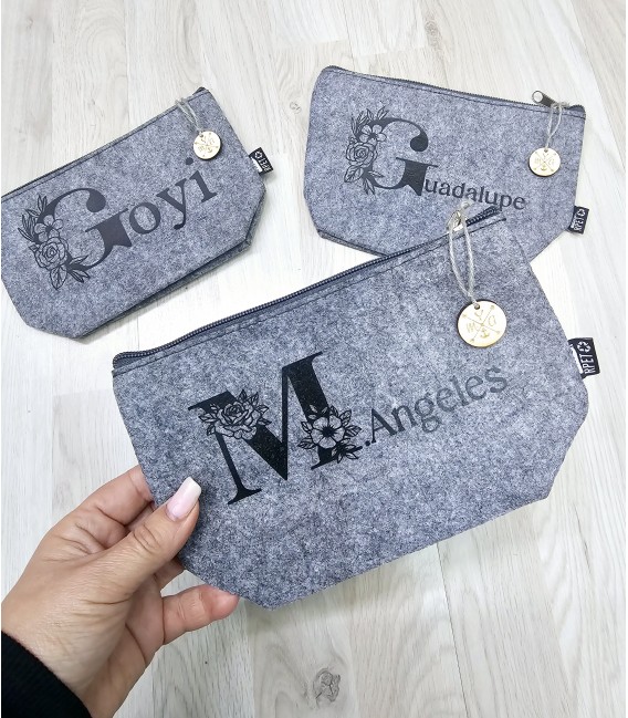 NECESER FIELTRO PERSONALIZADO FLOWER