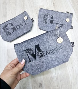 NECESER FIELTRO PERSONALIZADO FLOWER