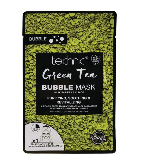 BUBBLE MASK GREEN TEA TECHNIC