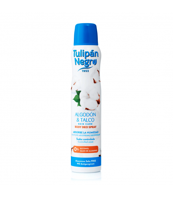 BODY DEO SPRAY ALGODON & TALCO TULIPAN NEGRO