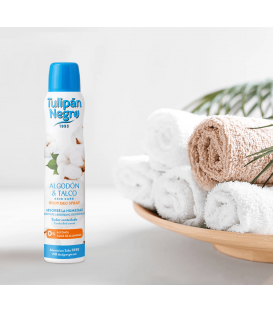 BODY DEO SPRAY ALGODON & TALCO TULIPAN NEGRO