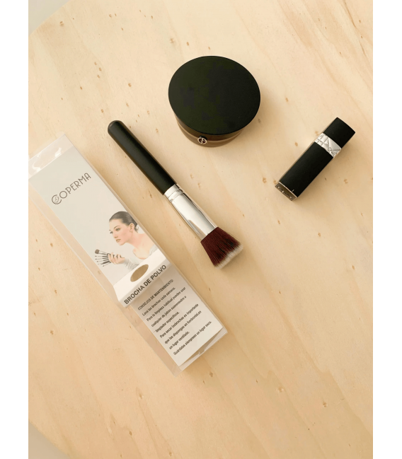 brocha de polvo maquillaje