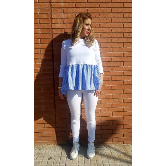 Jersey combinado camisa