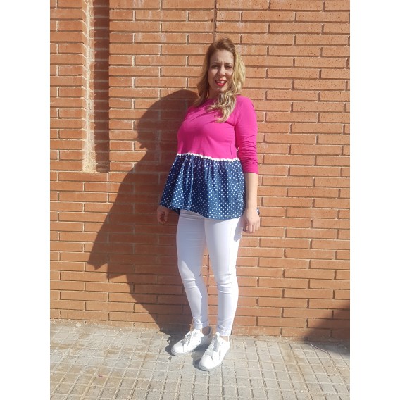 Jersey combinado camisa