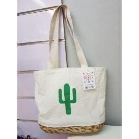 BOLSO CESTA CACTUS