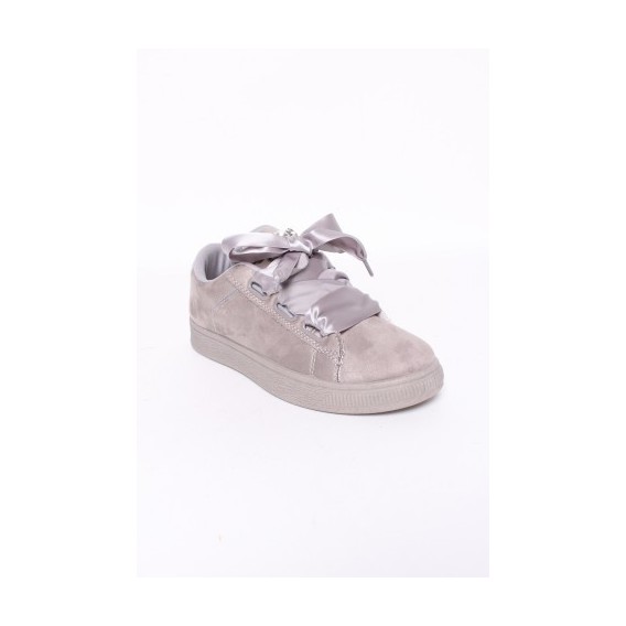 sneakers brillantes gris